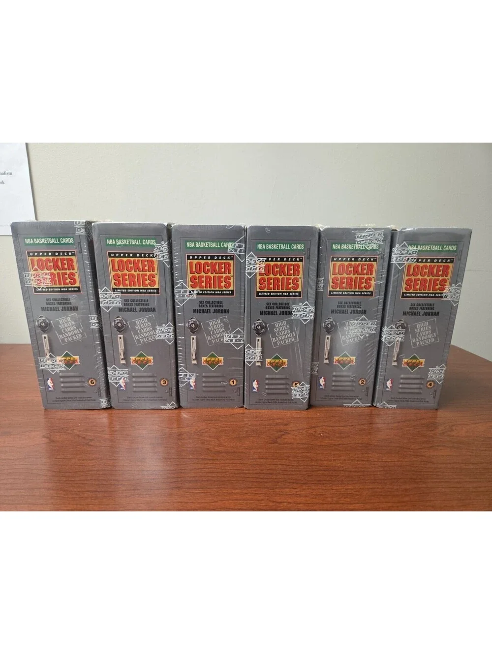 Michael Jordan Sealed 1991-92  Upper Deck Locker Boxes Set 1-6 Factory Sealed